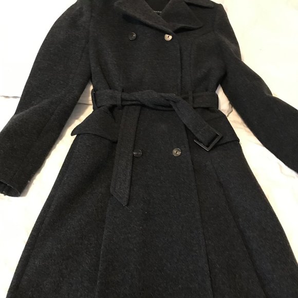 Aritzia dark grey wool and cashmere coat - Picture 1 of 4